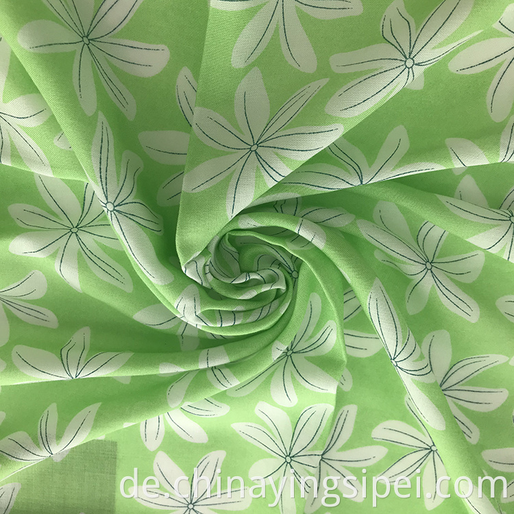 2020 neuestes Stock Los Soft Viele Farben Viskose gedrucktem einfacher Blumenpopliner Rayon Stoff